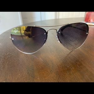 Rayban aviator sunglasses. Blue tinted.